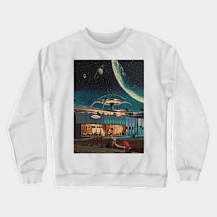 a Postcard from year 2346 Crewneck Sweatshirt